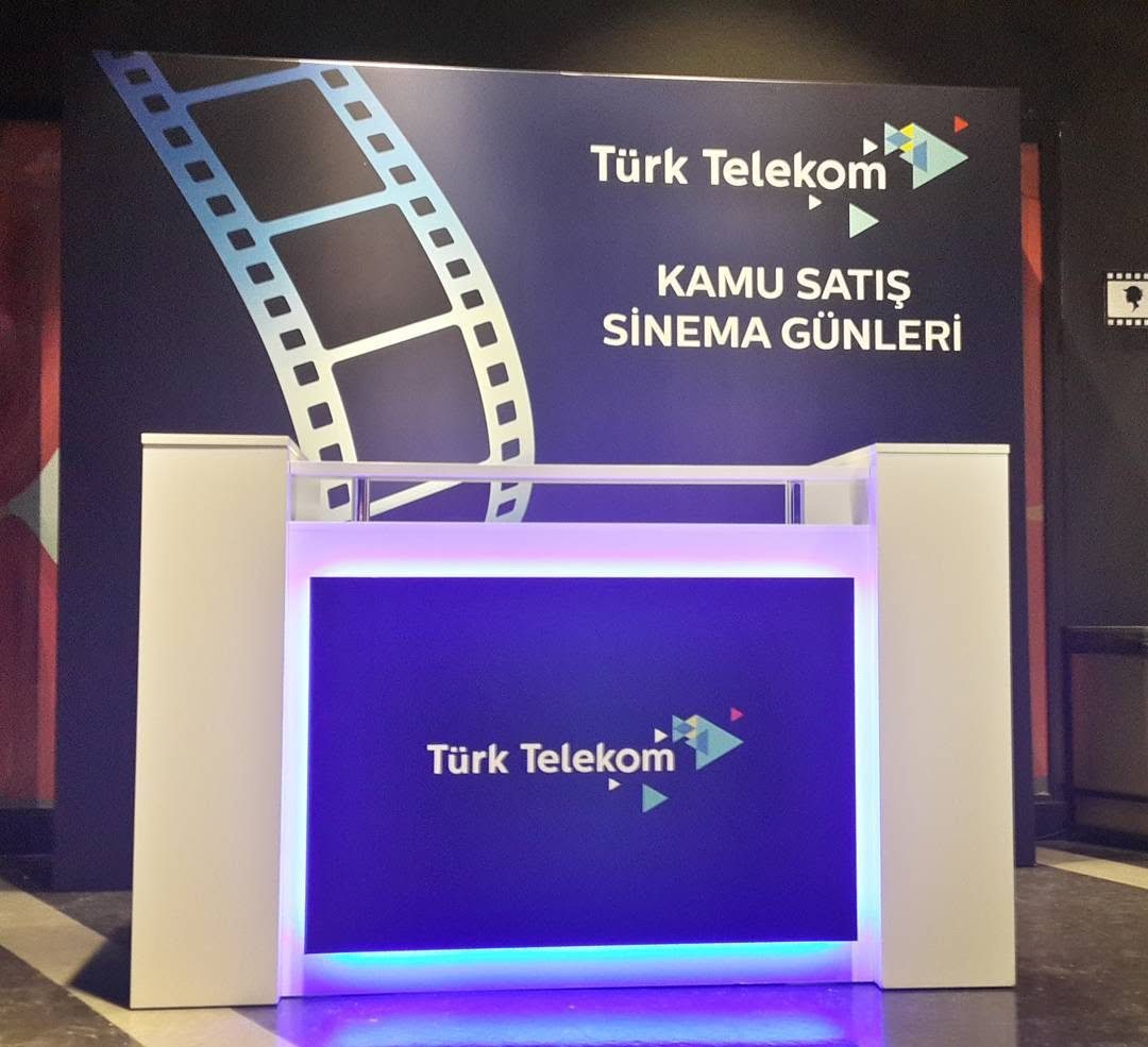 Türk Telekom LED stage and stand setup
