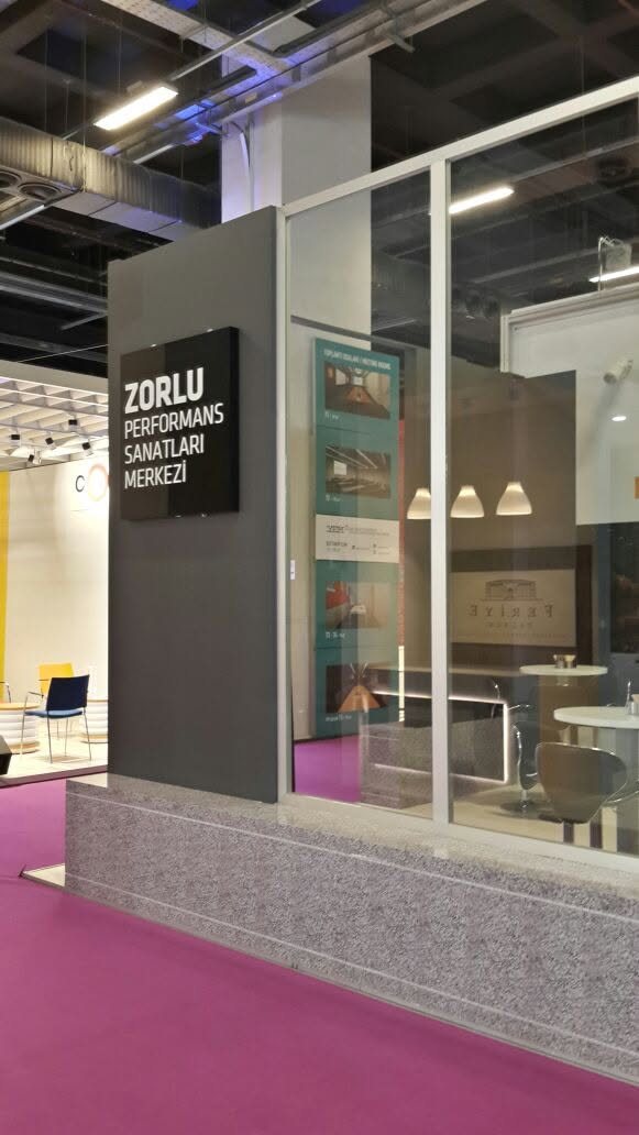 Zorlu performing arts center stand